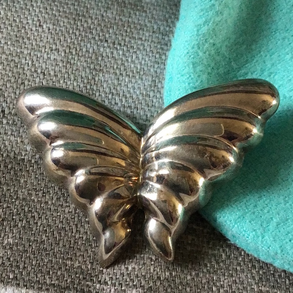 Tiffany & Co. Silver Butterfly Brooch - Picture 3 of 6